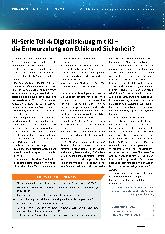 Vorschauseite 1: KI-Serie Teil 4: Digitalisierung mit KI – die Entwurzelung von Ethik und Sicherheit?