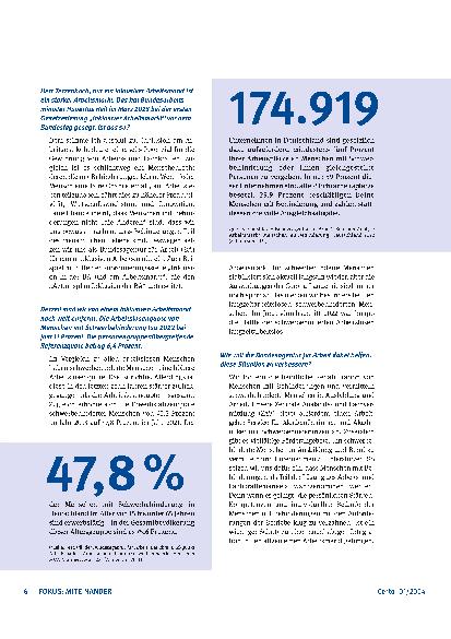 Vorschauseite 2: Arbeitsmarkt: Mehr Inklusion wagen