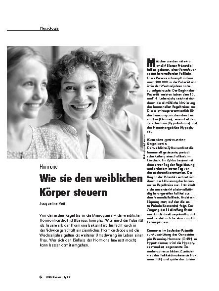 Vorschauseite 1: Hormone Wie sie den weiblichen Körper steuern