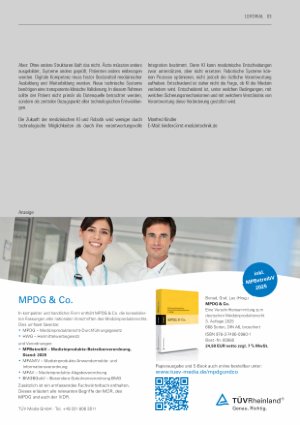 Vorschauseite 2: Automatisierung in der Medizin – vielversprechend, aber komplex