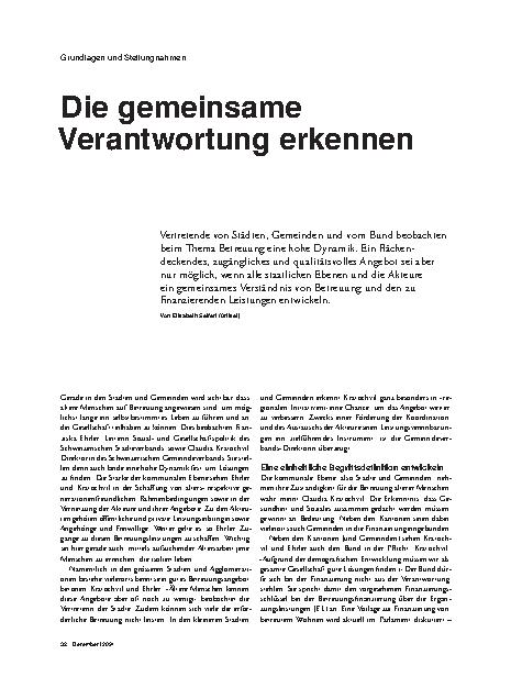 Vorschauseite 1: Die gemeinsame Verantwortung erkennen
