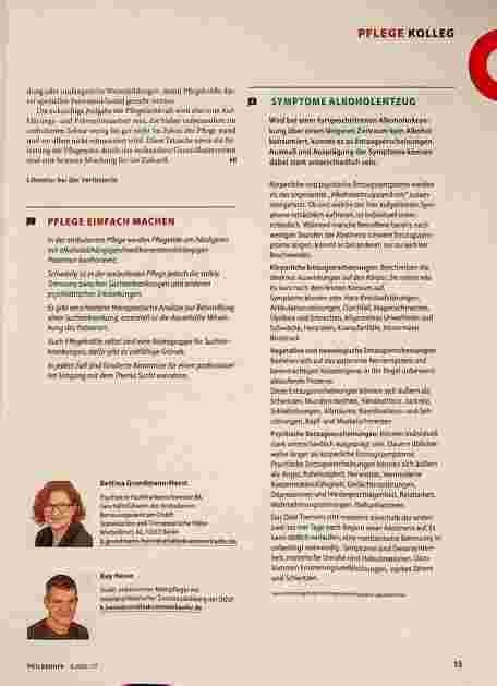 Vorschauseite 4: Süchtig: Welche Antworten hat die Pflege?