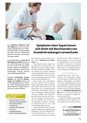 Vorschauseite 2: Sepsis ist immer ein Notfall