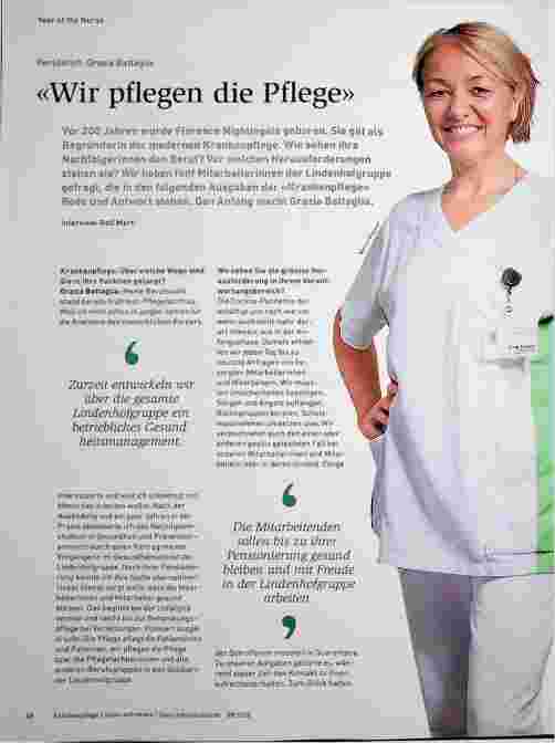 Vorschauseite 1: "Wir pflegen die Pflege"