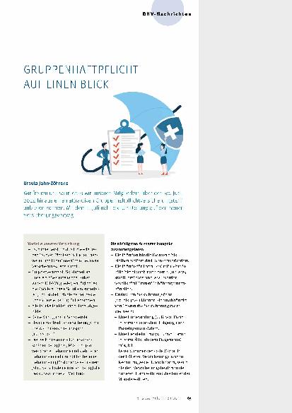 Vorschauseite 1: Gruppenhaftpflicht auf einen Blick