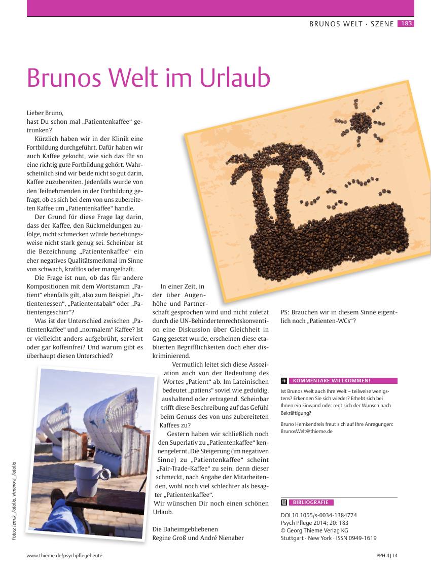 Vorschauseite 1: Brunos Welt im Urlaub