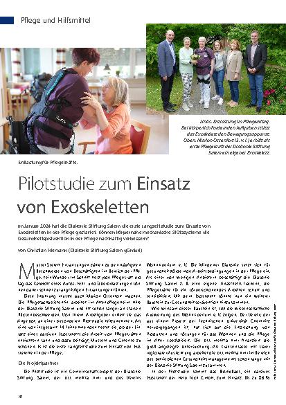 Vorschauseite 1: Pilotstudie zum Einsatz von Exoskeletten
