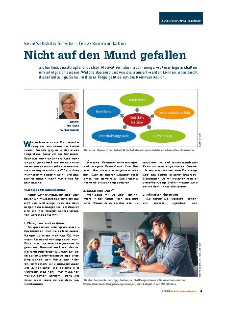 Vorschauseite 1: Serie Softskills für Sibe – Teil 3: Kommunikation Nicht auf den Mund gefallen