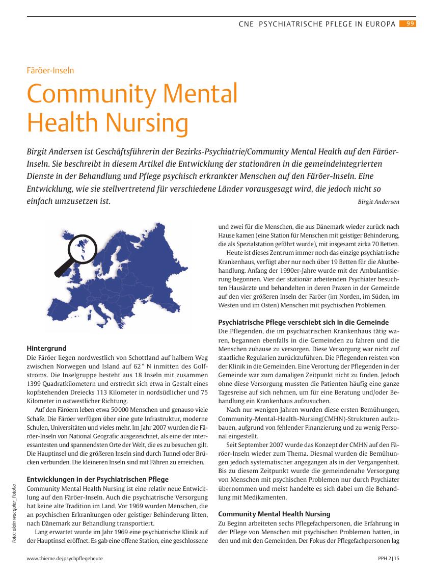 Vorschauseite 1: Community Mental Health Nursing