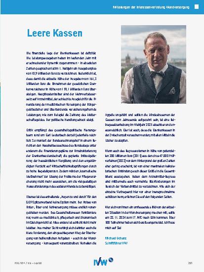 Vorschauseite 1: Leere Kassen