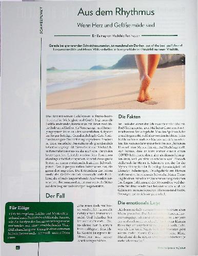 Vorschauseite 1: Aus dem Rhythmus: Wenn Herz und Gefäße müde sind.