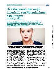 Vorschauseite 1: Das Phänomen der Angst innerhalb von Notaufnahmeabteilungen