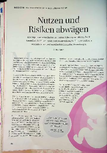 Vorschauseite 1: Nutzen und Risiken abwägen