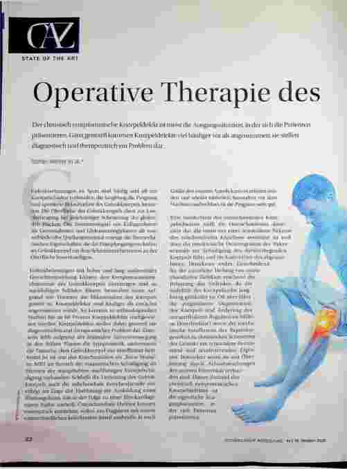 Vorschauseite 1: Operative Therapie des Knorpelsdefekts