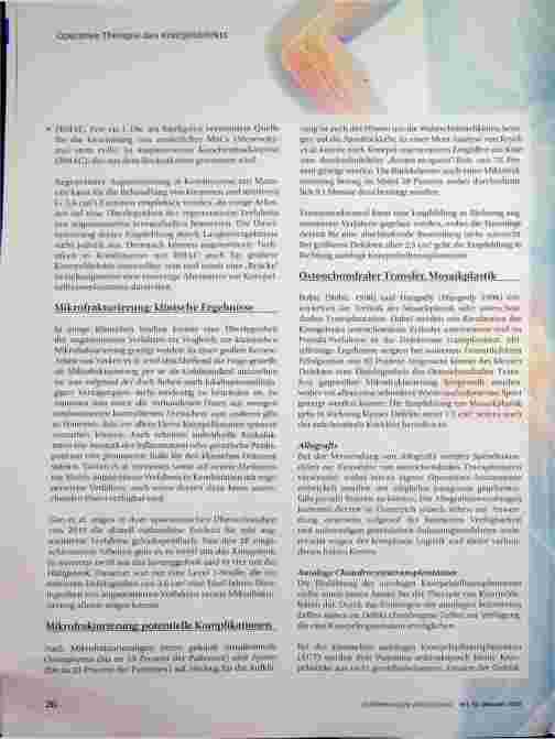 Vorschauseite 5: Operative Therapie des Knorpelsdefekts