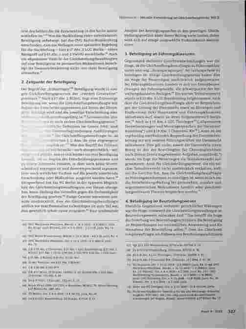 Vorschauseite 4: Aktuelle Entwicklung im Gleichstellungsrecht Teil II - Aktuelle Entwicklungen zum Amt der Gleichstellungsbeauftragten in Gesetzgebung und Rechtsprechung