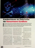 Vorschauseite 1: Krankenhäuser als Zielscheibe der Ransomware-Syndikate