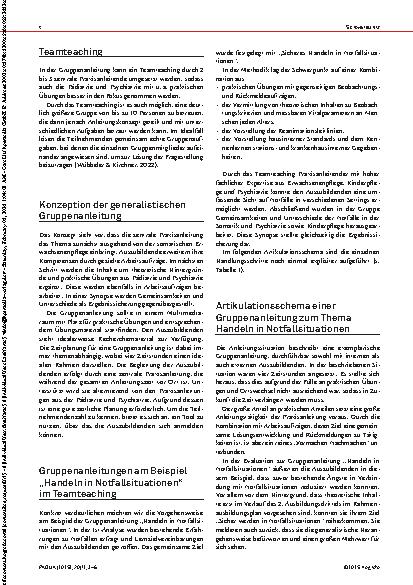 Vorschauseite 2: Anleitungen in der Praxis generalistisch denken Gruppenanleitungen im Teamteaching zur Unterstützung des generalistischen Ausbildungsziels