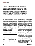 Vorschauseite 1: Fersendekubitus: Schicksal oder schuldhaft verursacht?