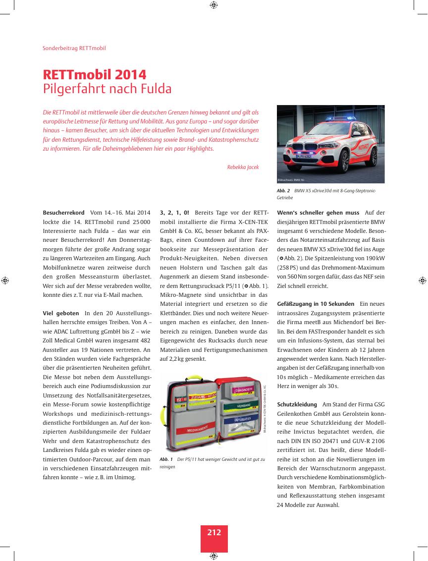 Vorschauseite 1: RETTmobil 2014 ? Pilgerfahrt nach Fulda