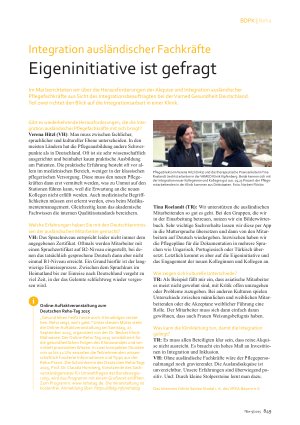 Vorschauseite 1: Integration ausländischer Fachkräfte Eigeninitiative ist gefragt