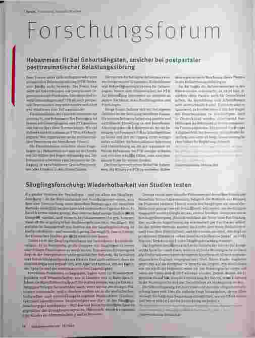 Vorschauseite 1: Forschungsforum