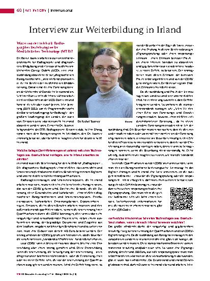 Vorschauseite 1: Interview zur Weiterbildung in Irland