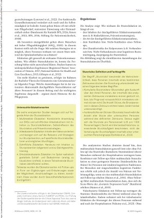 Vorschauseite 2: Edukation als Strategie zur Sturzprävention Ergebnisse einer Literaturanalyse zu Sturzedukation bei älteren, hospitalisierten Menschen