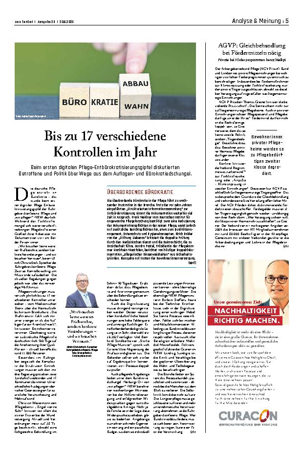 Vorschauseite 1: Bis zu 17 verschiedene Kontrollen im Jahr.