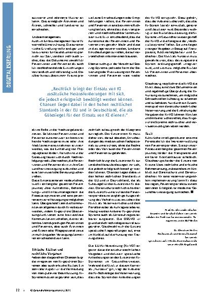 Vorschauseite 3: Künstliche Intelligenz im Patientenportal Praktische Einsatzszenarien für eine effizientere Gesundheitsversorgung
