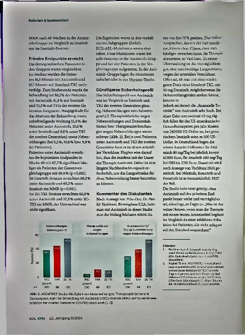 Vorschauseite 2: Gutes Ansprechen auf Asciminib in Erstlinien-Therapie