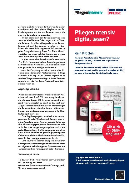 Vorschauseite 3: Komplikationen nach einer Operation entgegenwirken