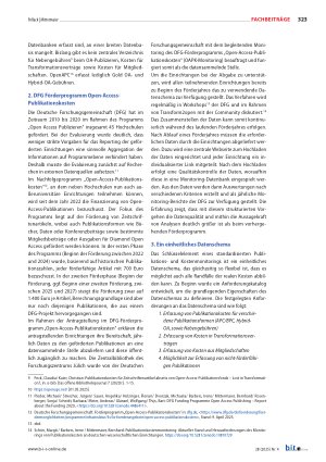 Vorschauseite 2: Entwicklung eines standardisierten Publikationsund Kostenmonitorings In Erinnerung an Irene Barbers, 1966 – 2025