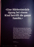 Vorschauseite 1: "Eine Hörbeeinträchtigung bei einem Kind betrifft die ganze Familie."