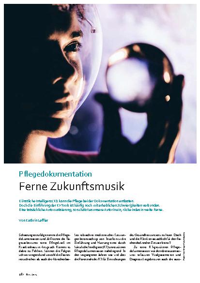 Vorschauseite 1: Pflegedokumentation Ferne Zukunftsmusik