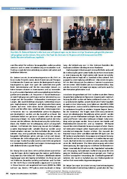 Vorschauseite 3: 19. Mainzer Hygieneund Infektiologietage 14. - 15. November 2024, Mainz