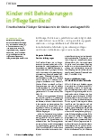 Vorschauseite 1: Kinder mit Behinderungen in Pflegefamilien? Ein anhaltendes Plädoyer für Inklusion in der Kinderund Jugendhilfe