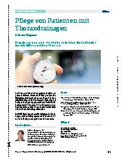 Vorschauseite 1: Pflege von Patienten mit Thoraxdrainagen