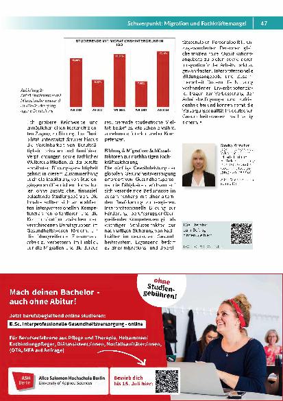 Vorschauseite 4: Interprofessionelle Bildungsangebote im Spannungsfeld von Migration und Fachkräftemangel Lösungswege für das Gesundheitswesen