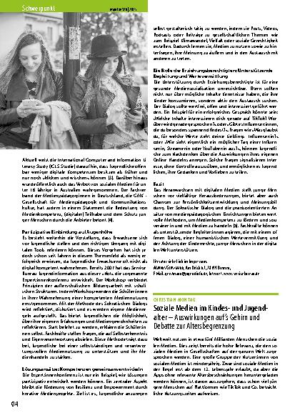 Vorschauseite 2: Mediensozialisation im digitalen Zeitalter
