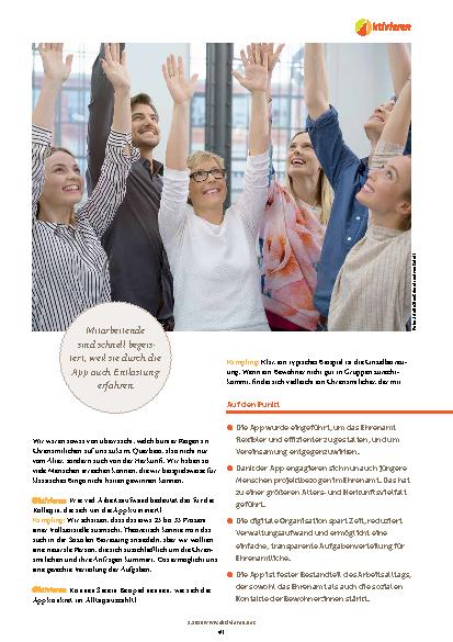 Vorschauseite 2: Flexibel helfen per Klick