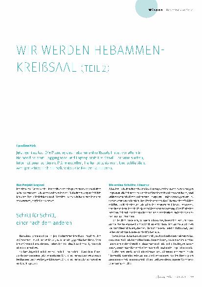 Vorschauseite 2: Wir werden Hebammen-Kreißsaal (Teil 2)