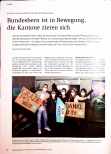 Vorschauseite 1: Bundesbern ist in Bewegung, die Kantone zieren sich.