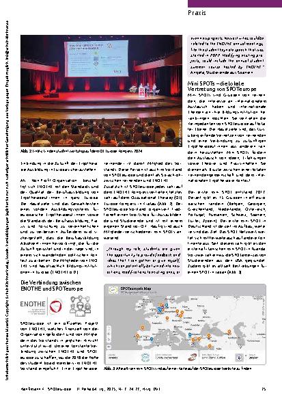 Vorschauseite 2: Ein internationales Netzwerk von Lernenden der Ergotherapie