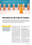 Vorschauseite 1: Herzstück ist der Code of Conduct.