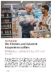 Vorschauseite 1: Nachhaltigkeit: Wo Kliniken und Industrie kooperieren sollten