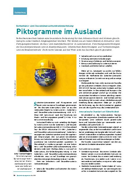 Vorschauseite 1: Sicherheitsund Gesundheitsschutzkennzeichnung Piktogramme im Ausland