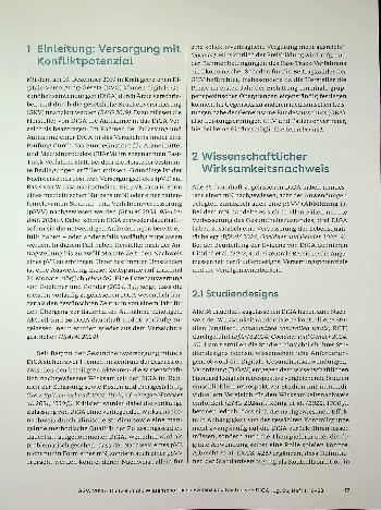 Vorschauseite 2: Wissenschaftliche Evidenz und Kosten von DiGA