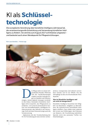 Vorschauseite 1: KI als Schlüsseltechnologie