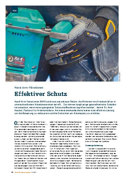 Vorschauseite 1: Hand-Arm-Vibrationen Effektiver Schutz